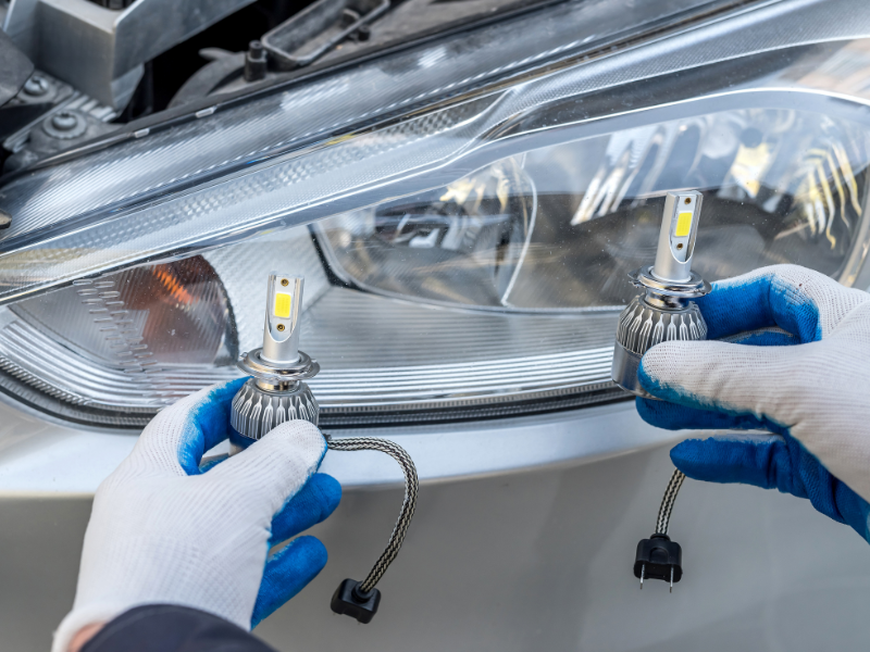 Car headlight installation hotsell