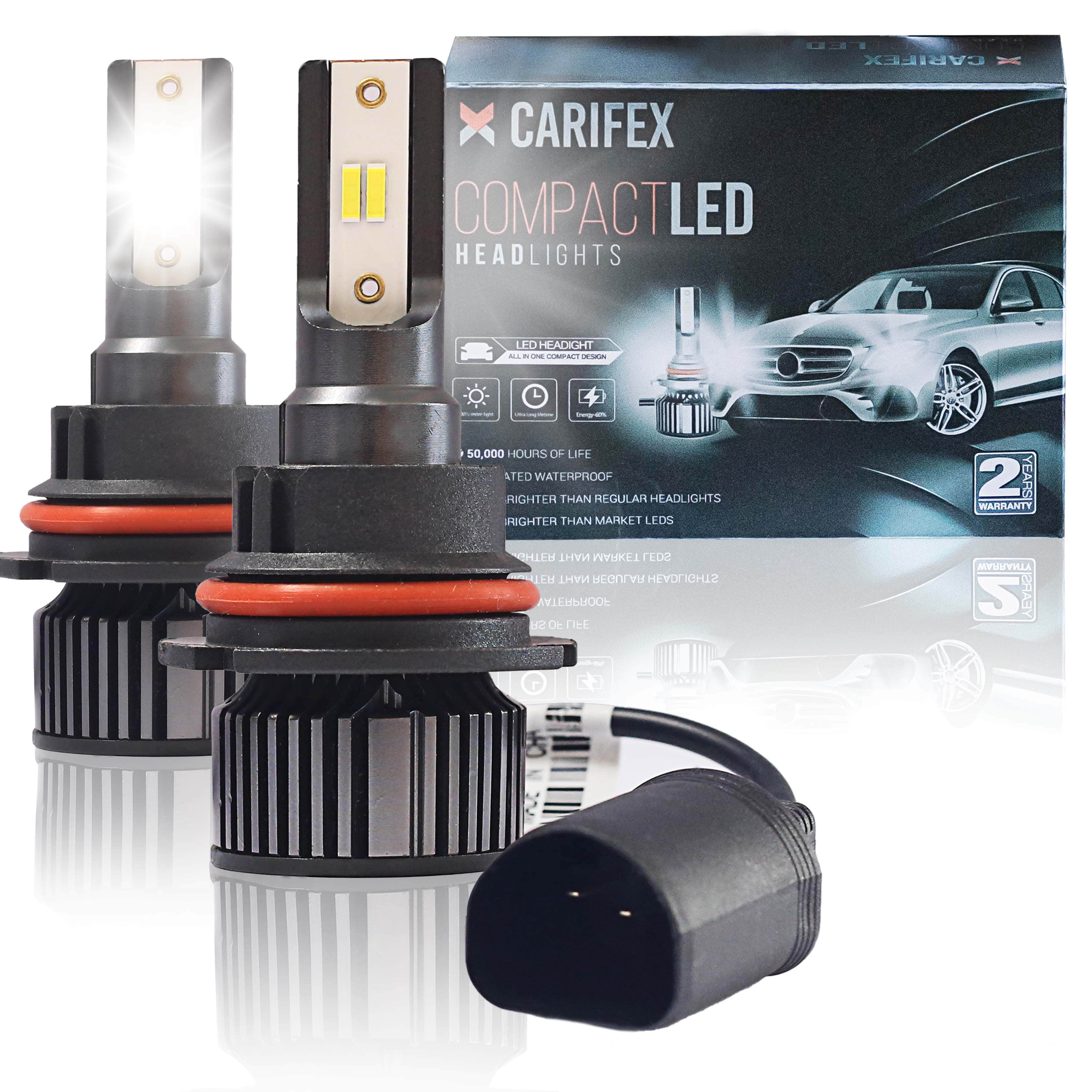 Compact 9004 LED Headlight Bulbs