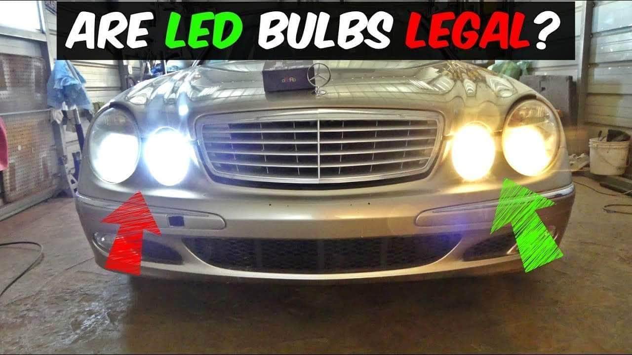 Are LED headlight bulbs for cars legal?