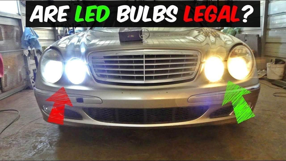 Are LED headlights illegal?