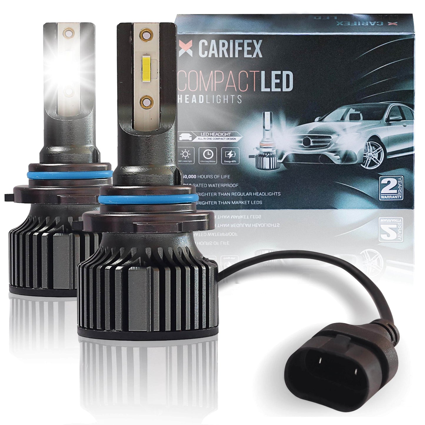 Carifex Compact LED Headlight Compact 9006 LED Headlight Bulbs