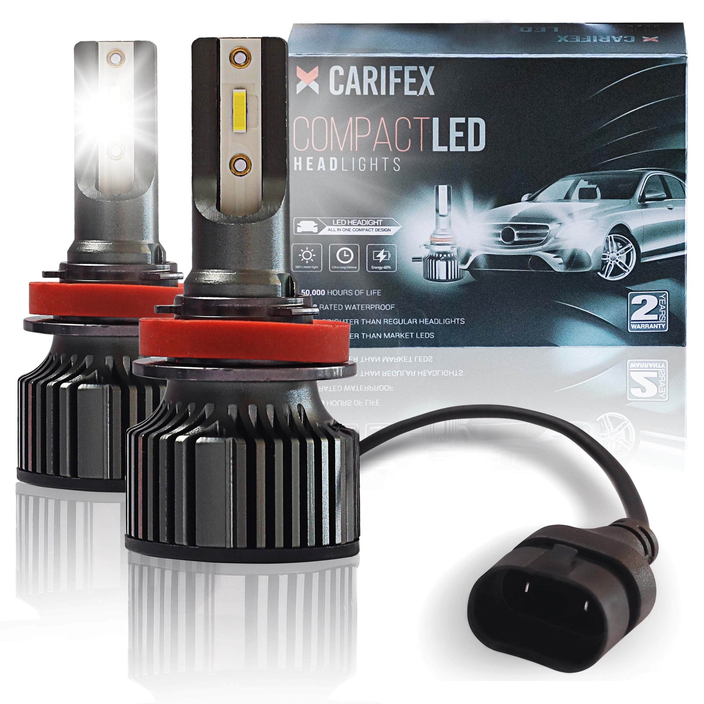 Compact H11 LED Headlight Bulb