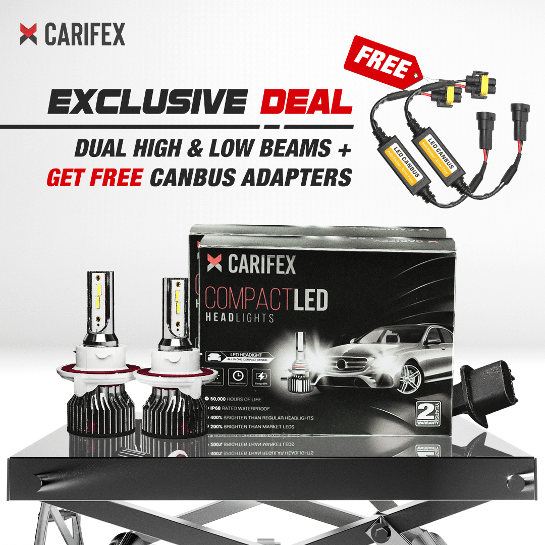 Carifex DUAL HIGH & LOW BEAMS + FREE PLUG & PLAY CANBUS ADAPTERS Carifex LED Headlight Kit