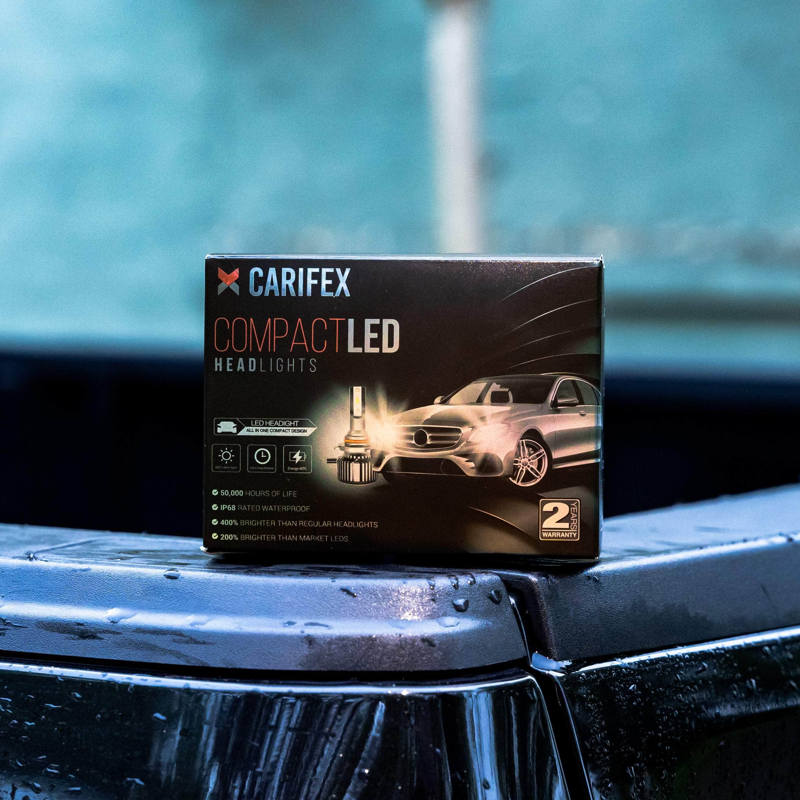 Carzex Crystal Eye H4 Car Led Headlight Bulbs, 150W 12,000 Lumens