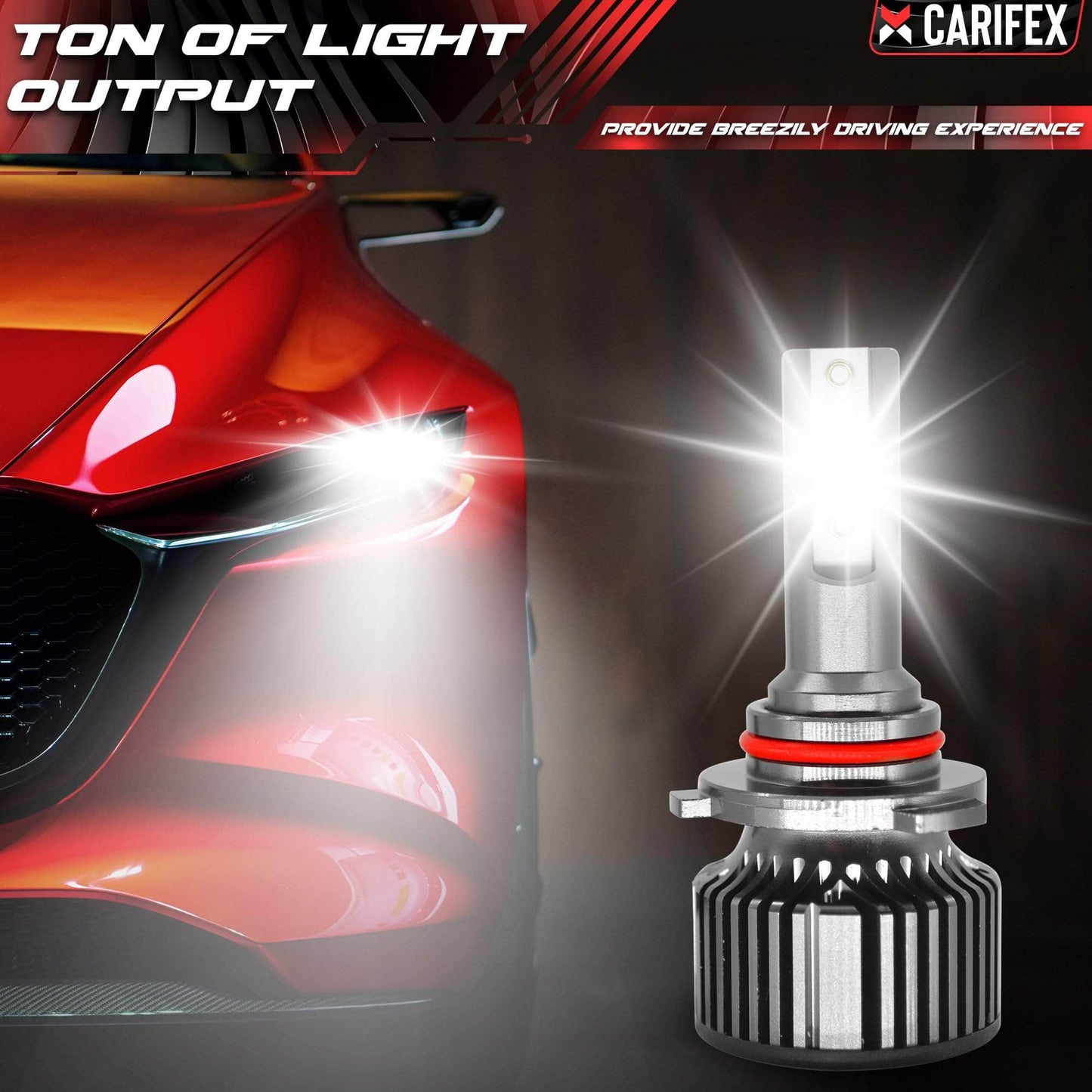 Carifex headlights bulb Compact LED Headlight - H9